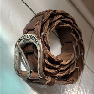 Vintage Levi Strauss Linking Leather Belt